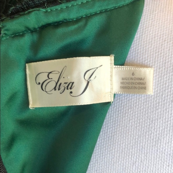 Emerald Green Eliza J Evening Gown - Picture 4 of 4